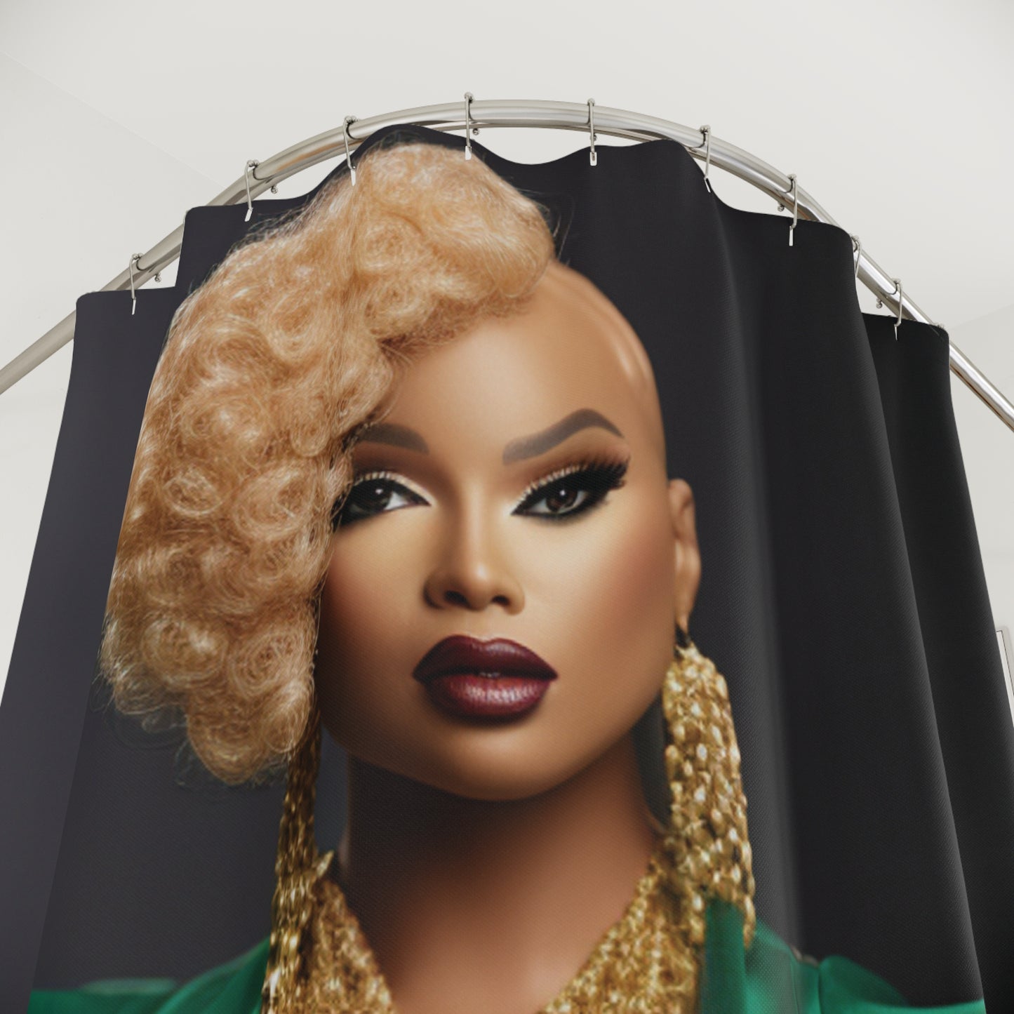 Powerhouse Barbie - Shower Curtain