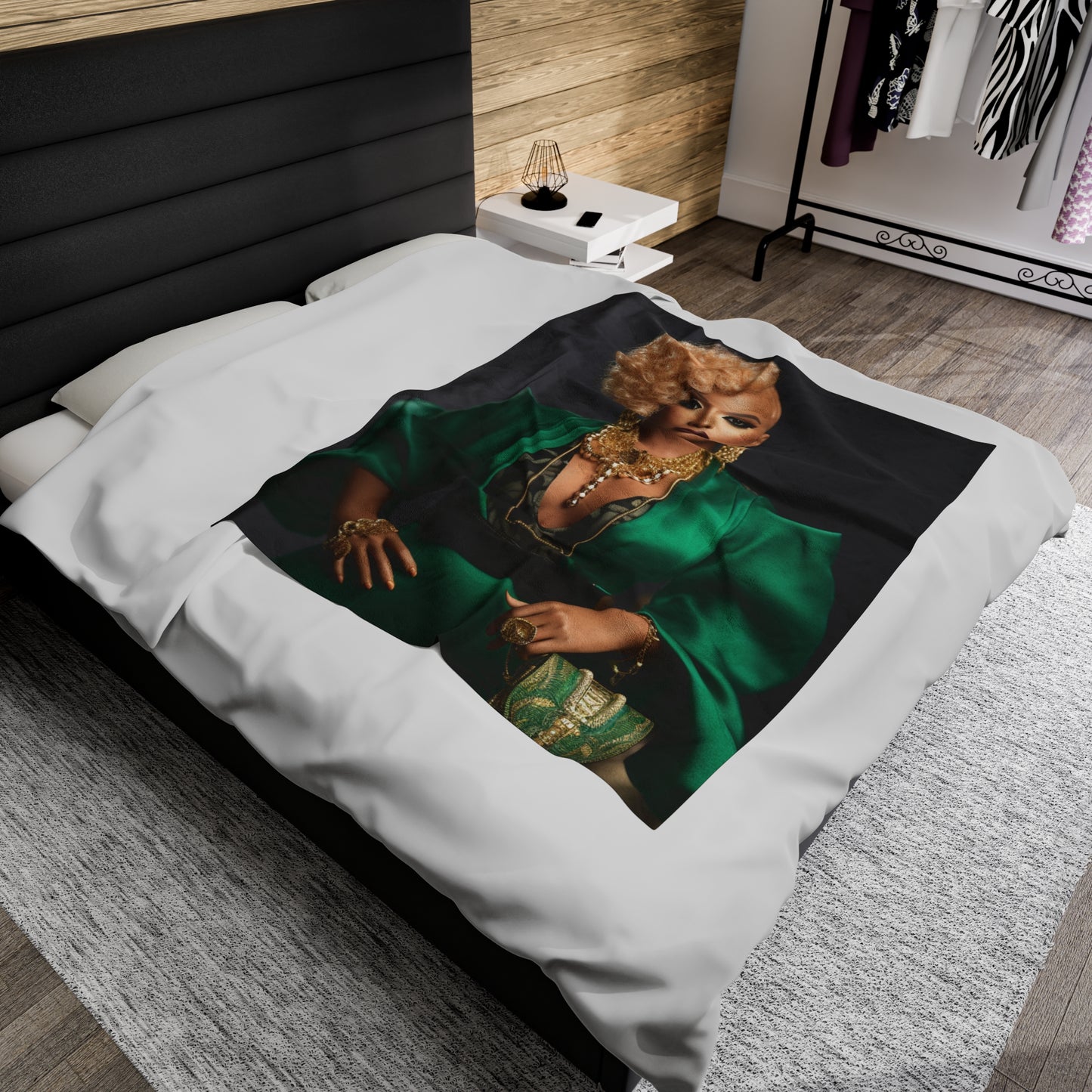 Powerhouse Barbie - Velveteen Plush Blanket