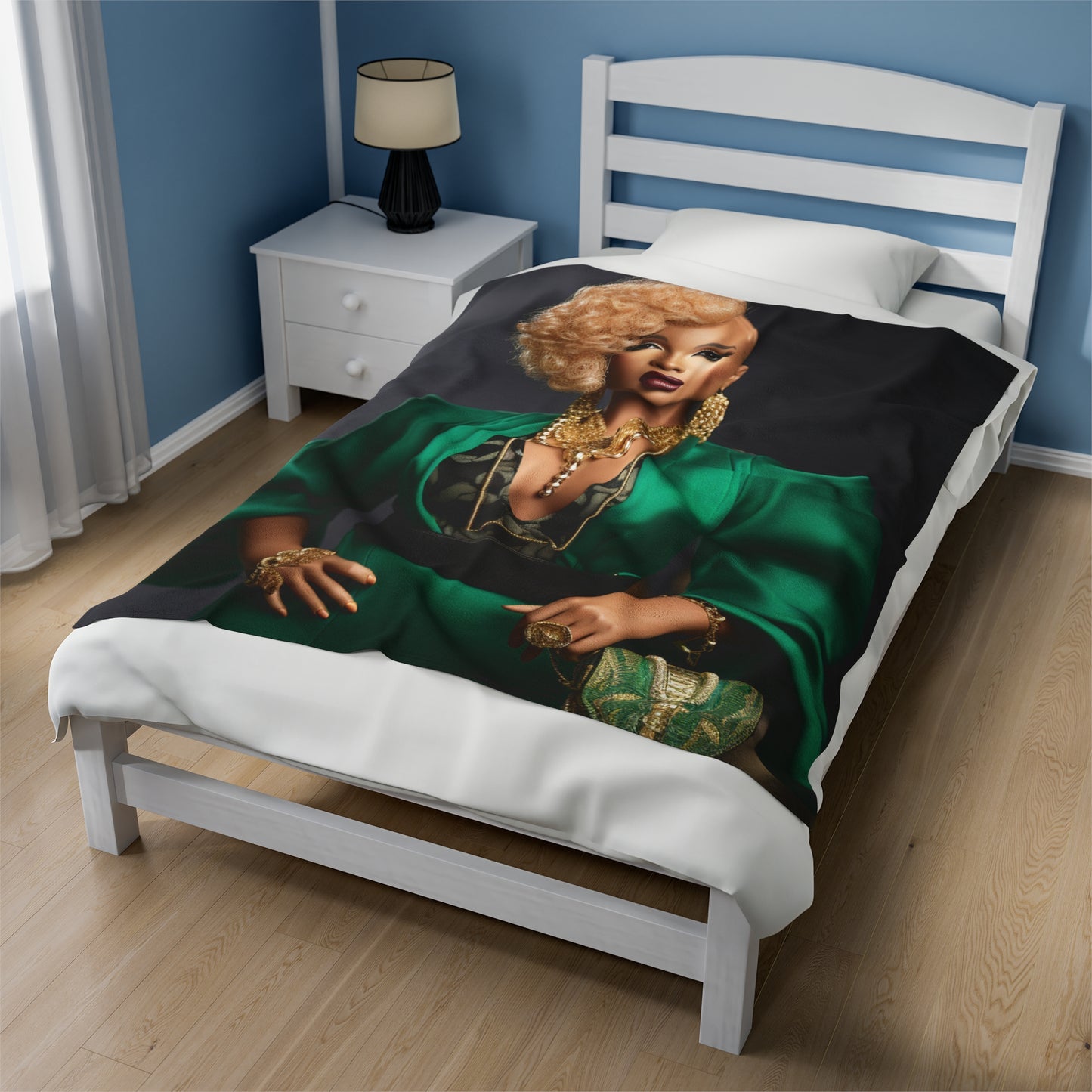 Powerhouse Barbie - Velveteen Plush Blanket