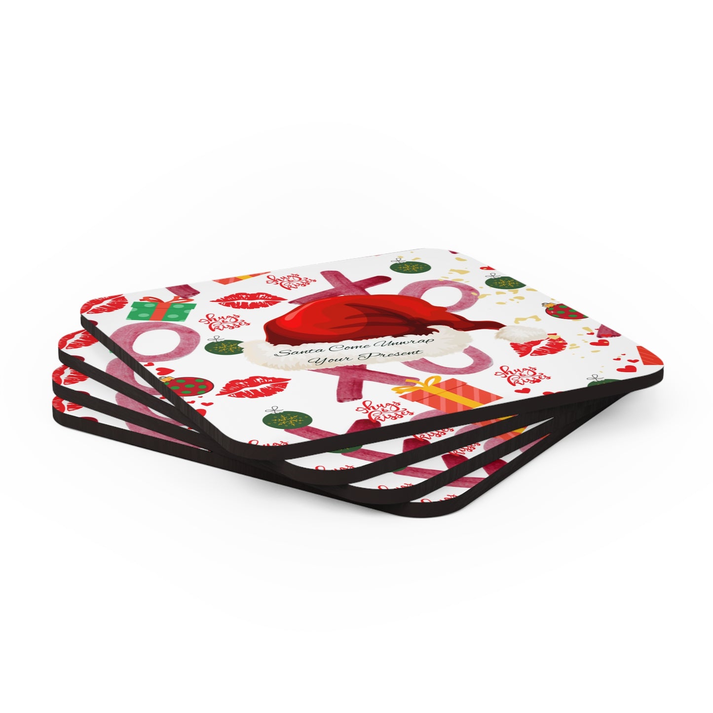 Christmas Love - Corkwood Coaster Set