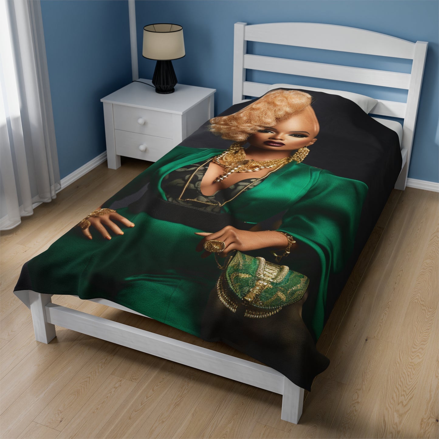 Powerhouse Barbie - Velveteen Plush Blanket