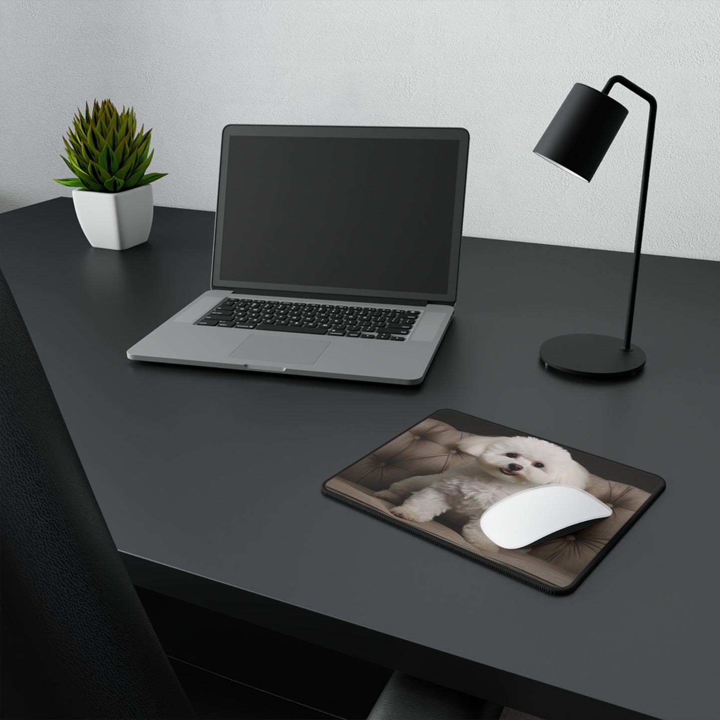Bichon Bliss - Cushioned Charm: Non-Slip Mouse Pads