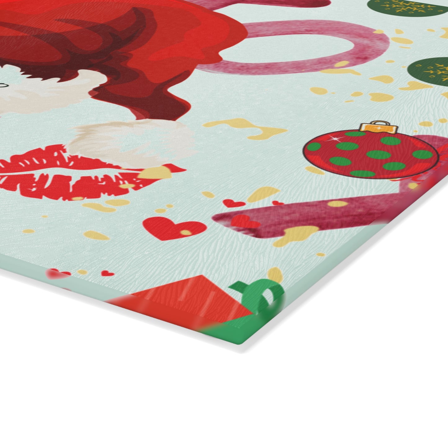 Christmas Love - Glass Cutting Board