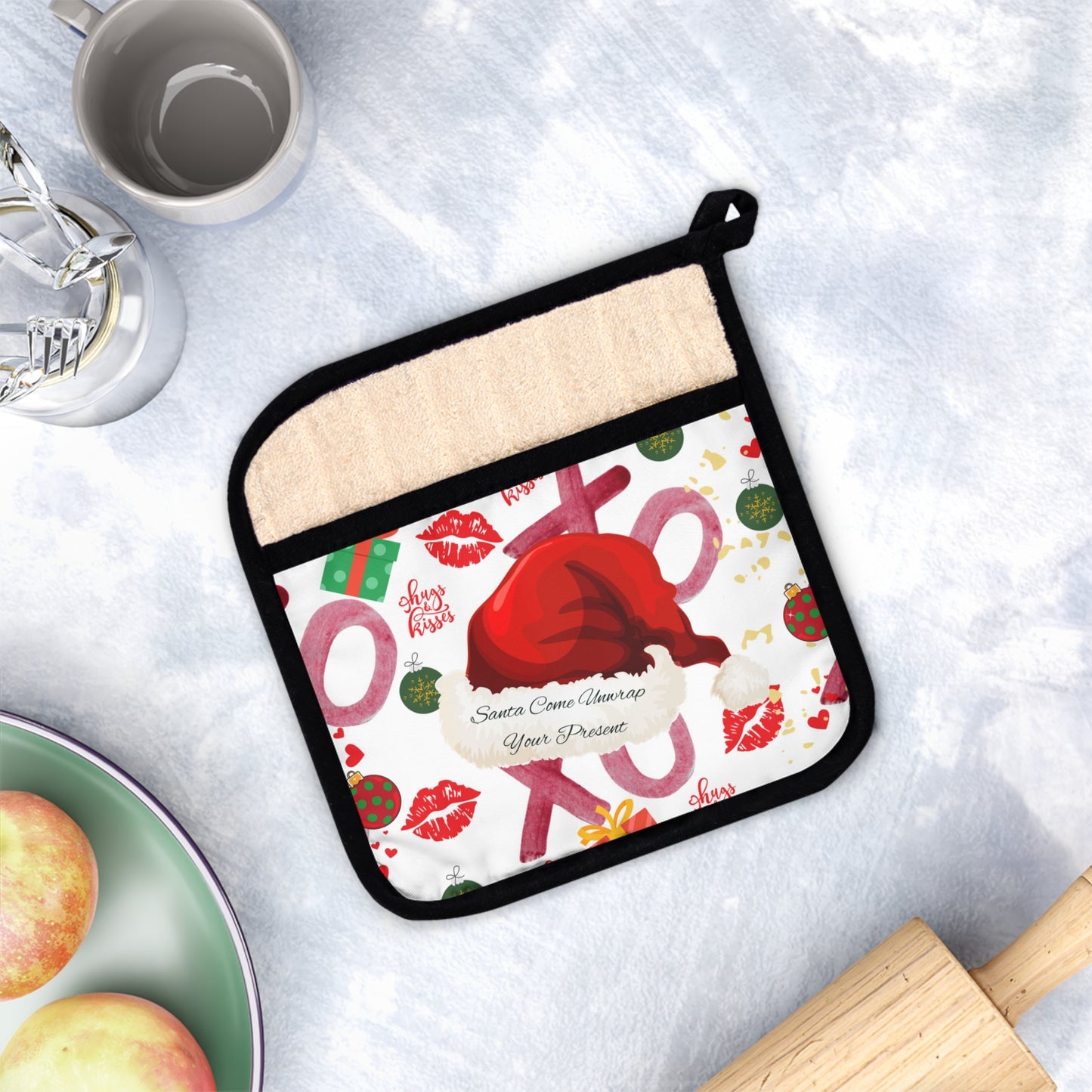 Christmas Love - Pot Holder with Pocket