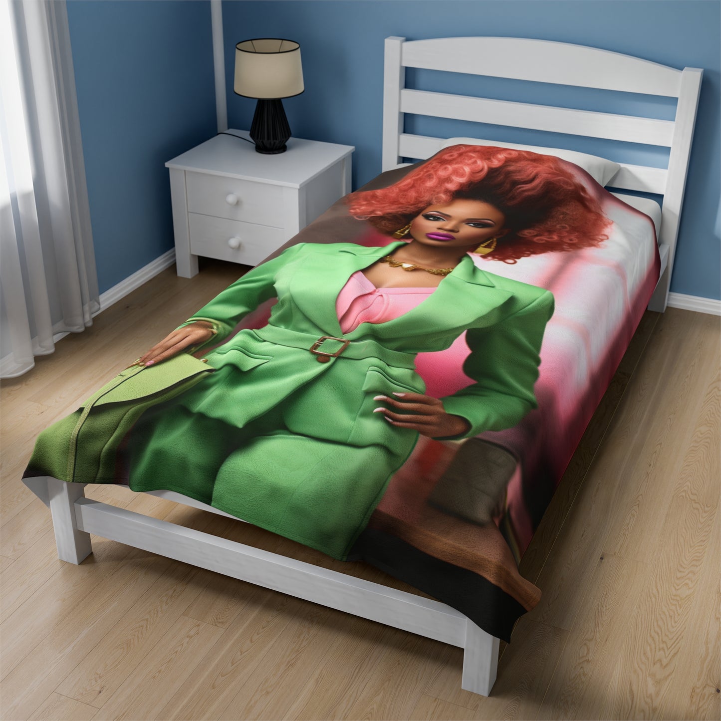 Business Barbie - Velveteen Plush Blanket