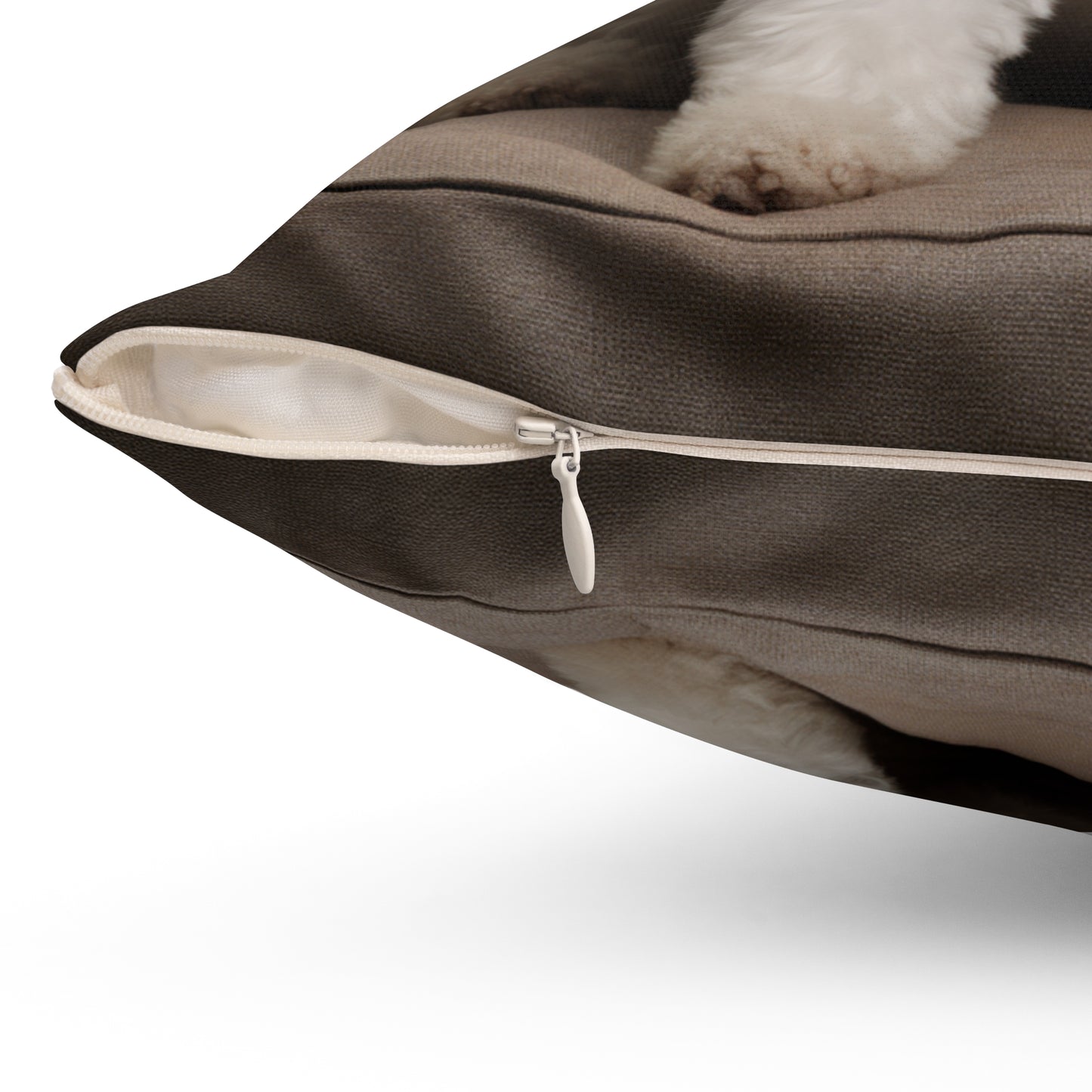 Bichon Bliss - Cushioned Charm: Spun Polyester Square Pillow