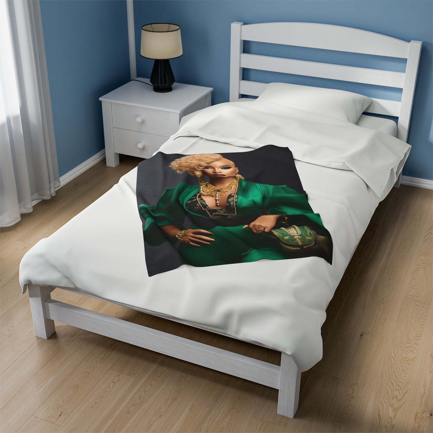 Powerhouse Barbie - Velveteen Plush Blanket
