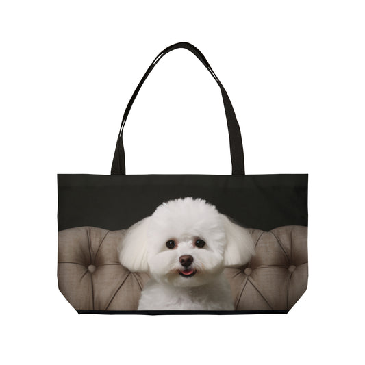 Bichon Bliss - Cushioned Charm: Weekender Tote Bag