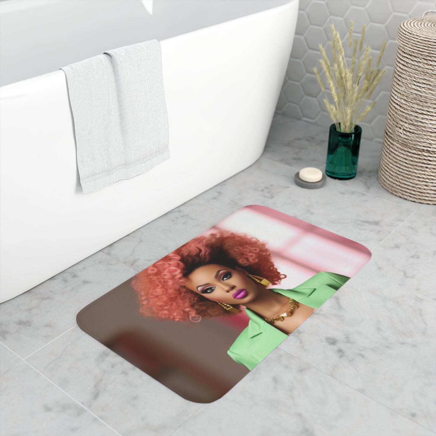 Business Barbie -  Memory Foam Bath Mat