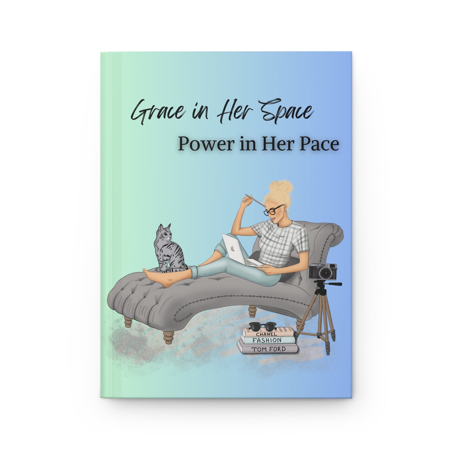 Grace in her Space, Power in Her Pace Hardcover Journal