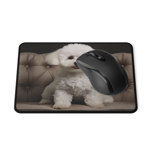 Bichon Bliss - Cushioned Charm: Non-Slip Mouse Pads