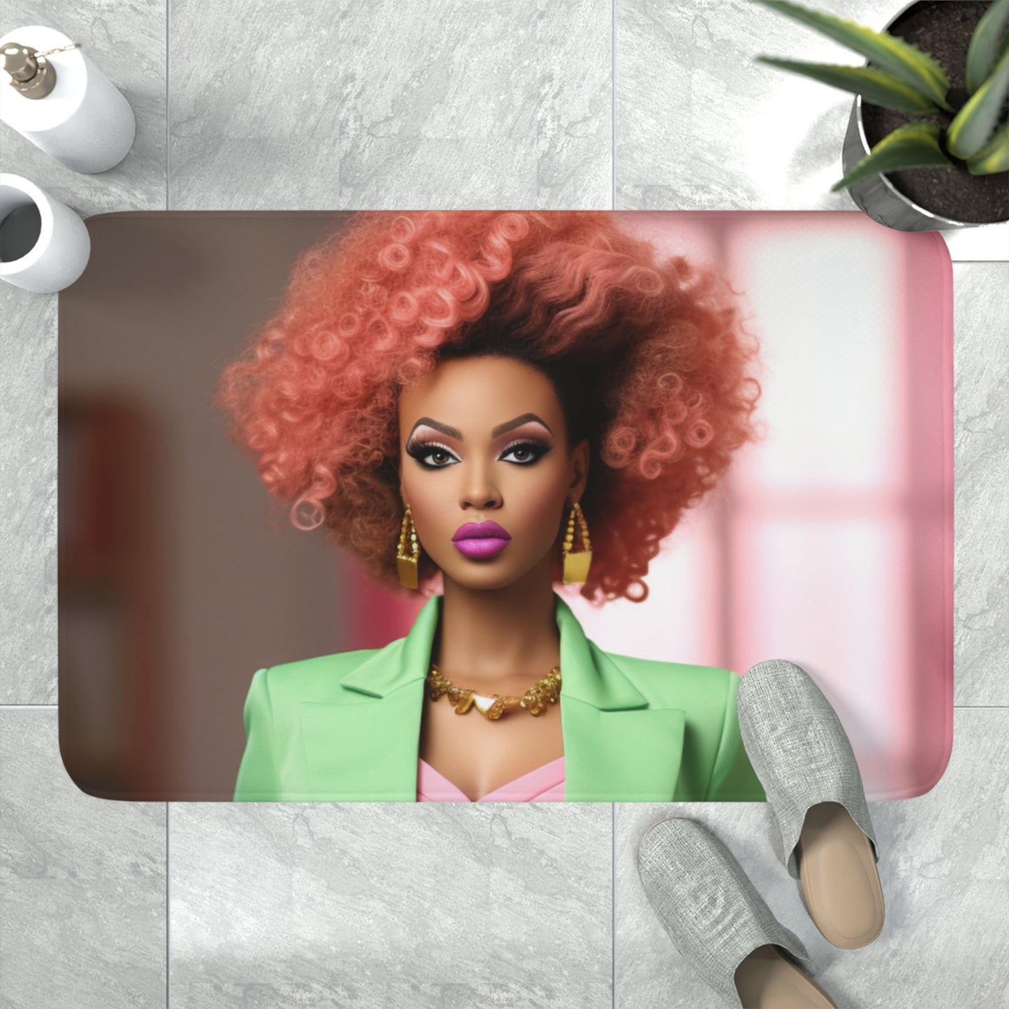 Business Barbie -  Memory Foam Bath Mat