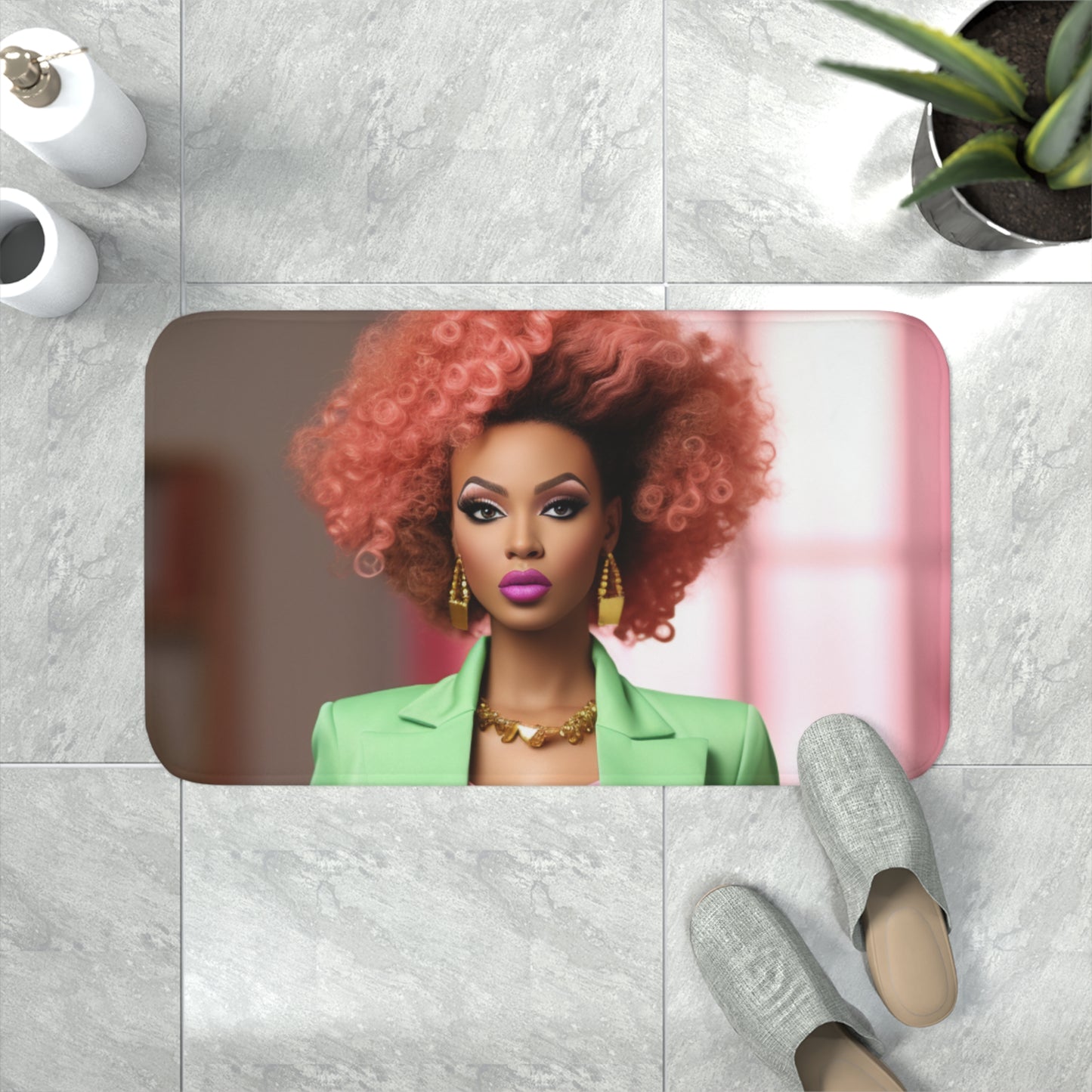 Business Barbie -  Memory Foam Bath Mat