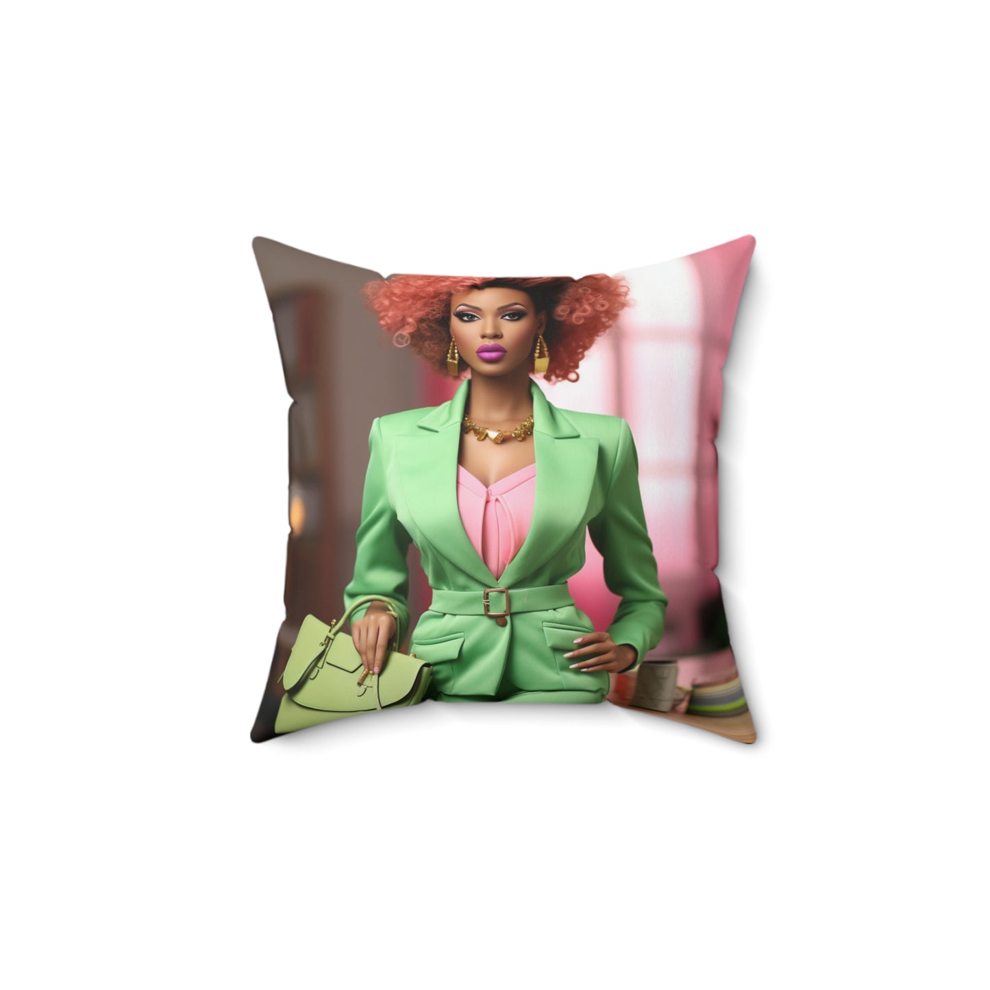 Business Barbie - Square Pillow