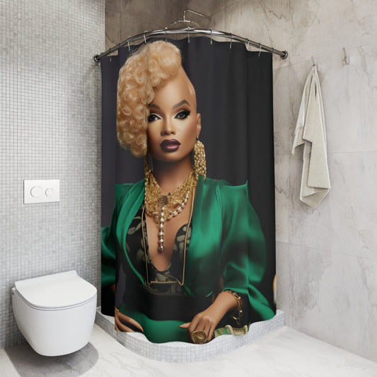 Powerhouse Barbie - Shower Curtain