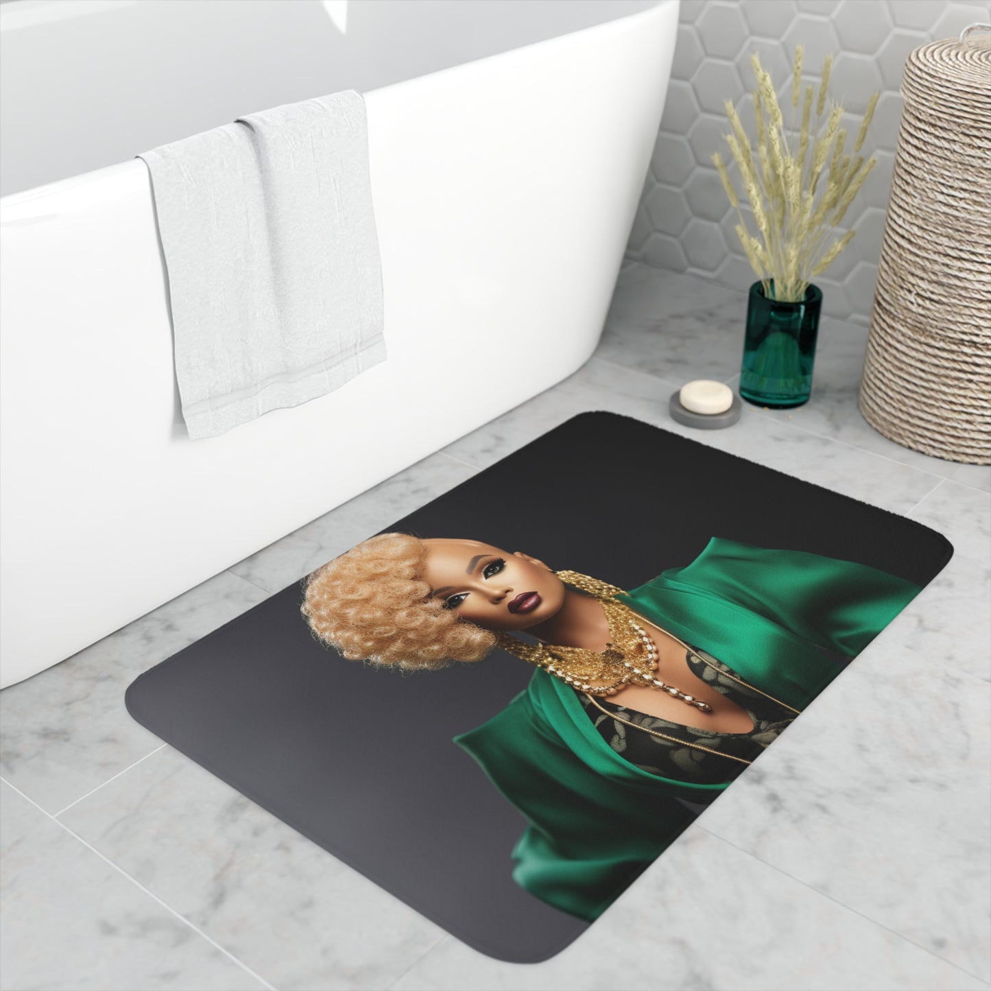 Powerhouse Barbie - Memory Foam Bath Mat