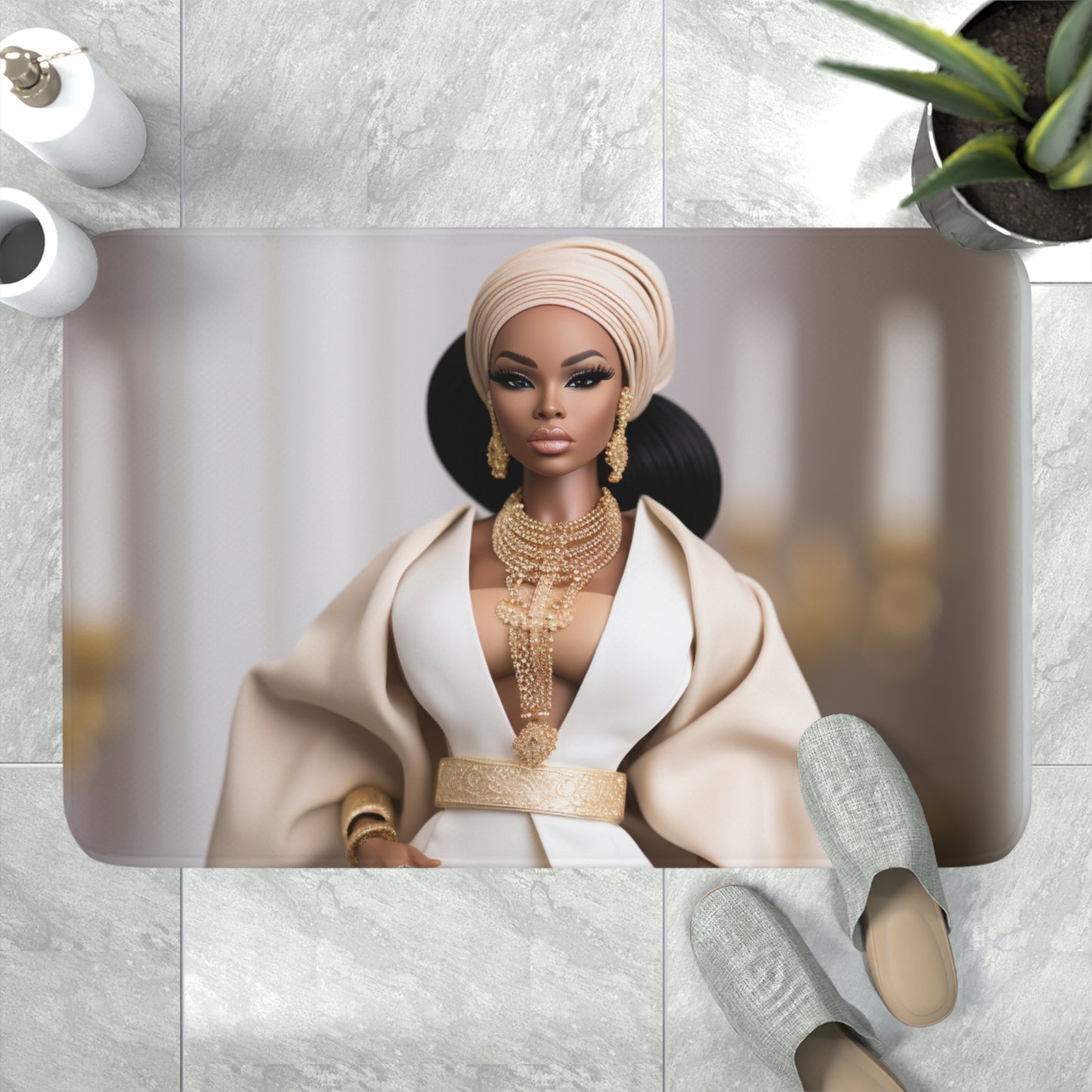 Elegance Barbie - Memory Foam Bath Mat