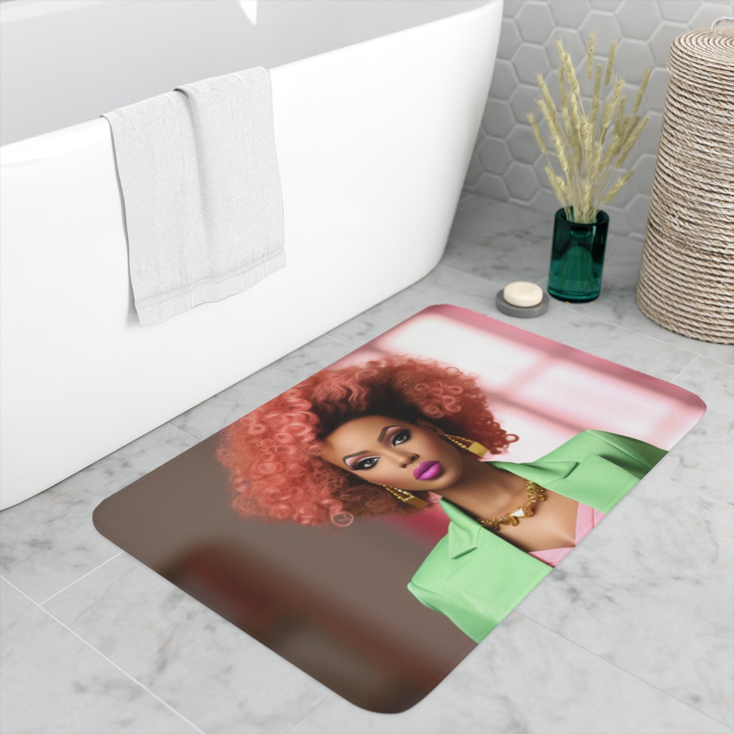 Business Barbie -  Memory Foam Bath Mat