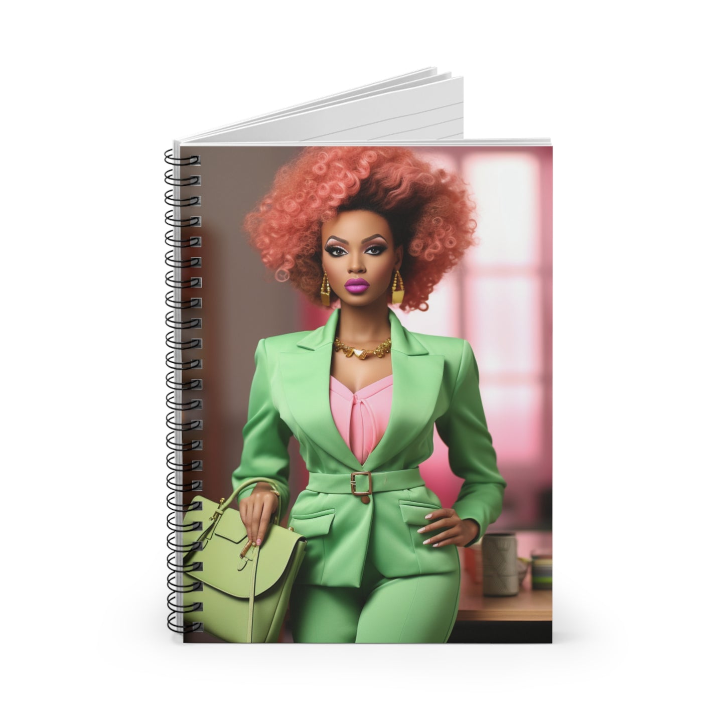 Business Barbie- Spiral Notebook